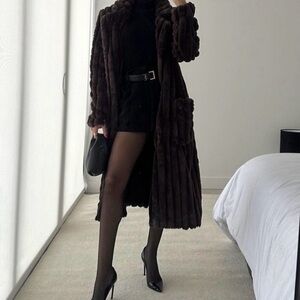 WeWoreWhat Faux Fur Coat - New With Tags